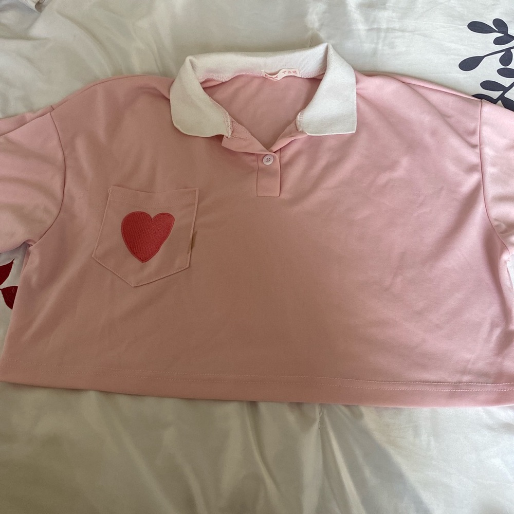 Cropped Polo Shirt
